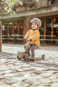 Highwaykick 1 Lifestyle 2w1 Jeździk i hulajnoga z zamykanym schowkiem 1-5 lat Brown Lines