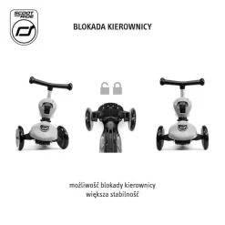Highwaykick 1 Lifestyle 2w1 Jeździk i hulajnoga z zamykanym schowkiem 1-5 lat Wildcat