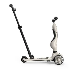 Highwaykick1 Push and Go 2w1 Jeździk i hulajnoga z rączką do prowadzenia 1-5 lat Ash