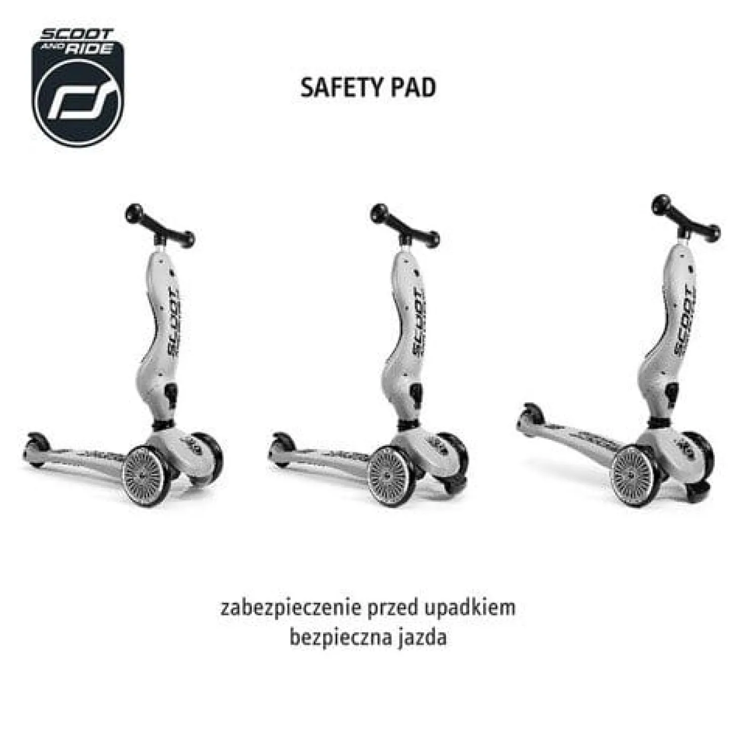 Highwaykick1 2w1 Jeździk i hulajnoga 1-5 lat Ash
