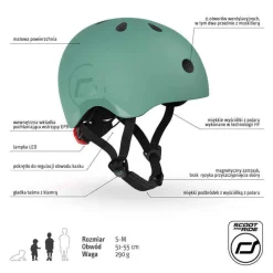 II GATUNEK: Kask S-M dla dzieci 3+ Forest