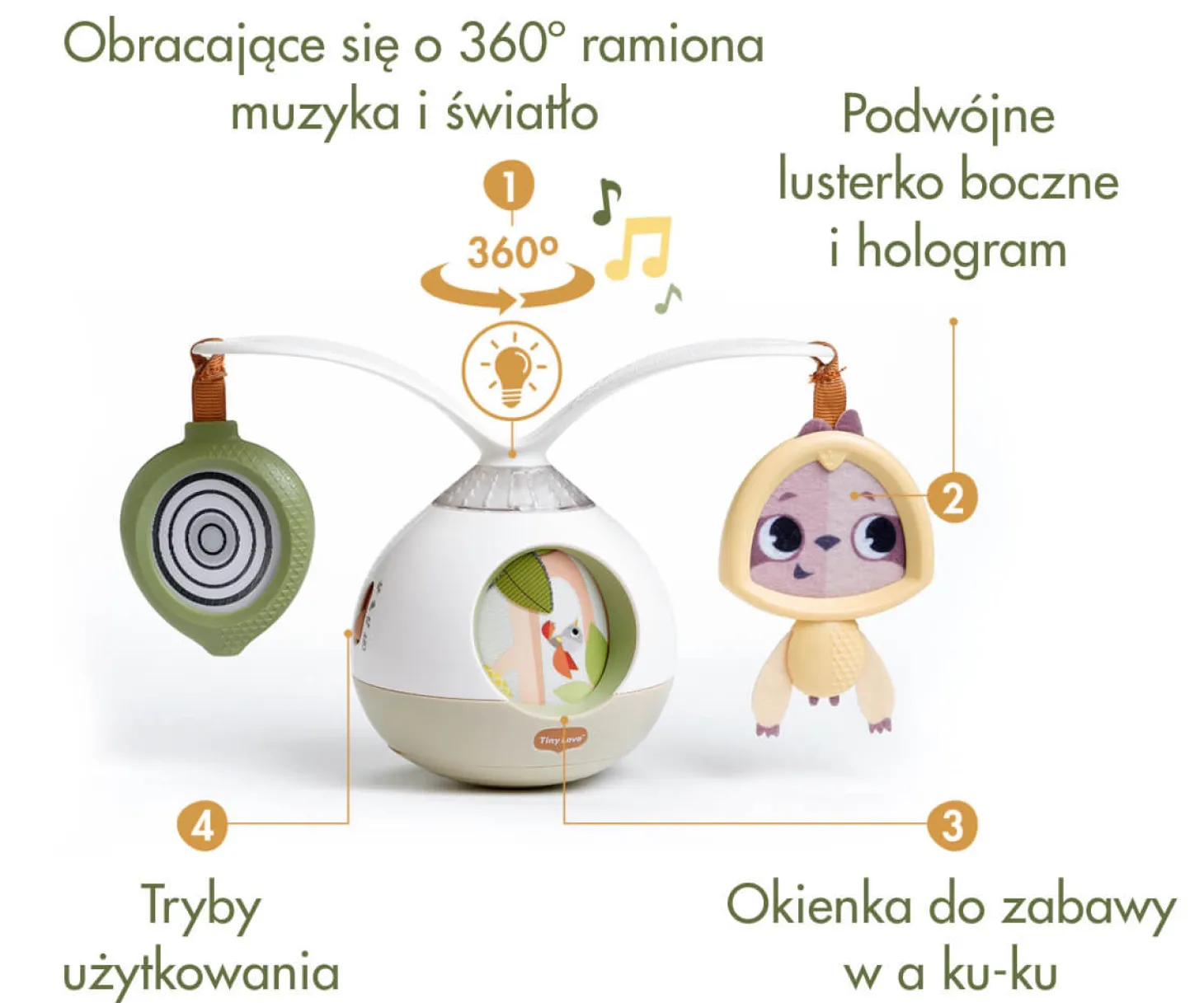 Interaktywna karuzela, czas dla brzuszka - Boho Chic