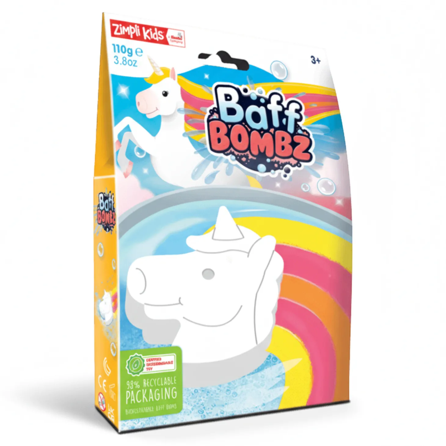 Jednorożec do kąpieli zmieniający kolor wody - Rainbow Baff Bombz