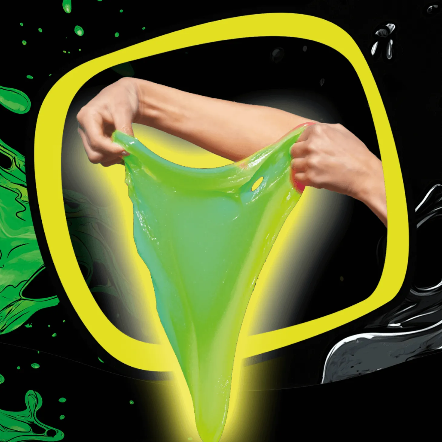 Jiggly Slime Fluo Glow - zielony, 430g