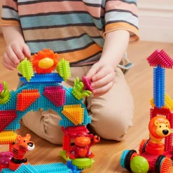Jungle Adventures - klocki jeżyki w tubie - zestaw DŻUNGLA, 54 elementy