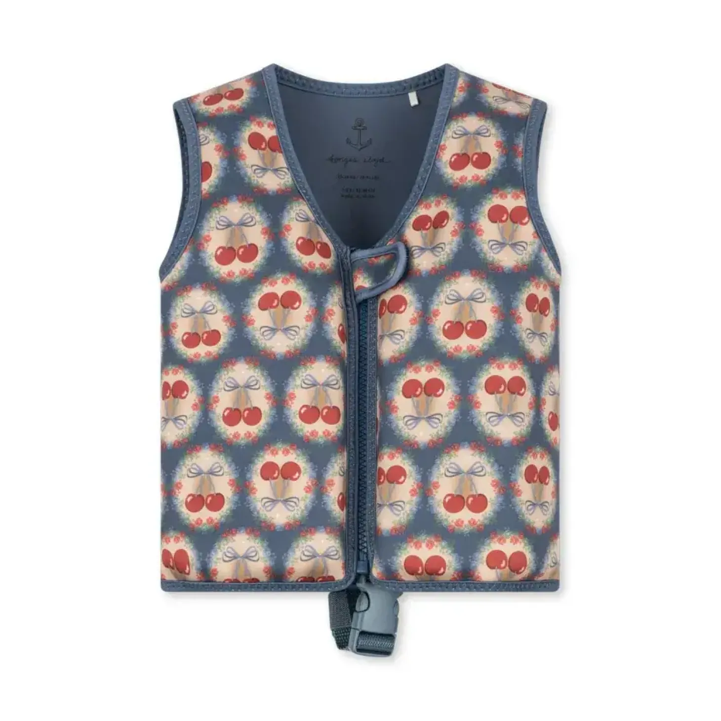 Kamizelka neoprenowa do nauki pływania Ellis - cherry bow blue