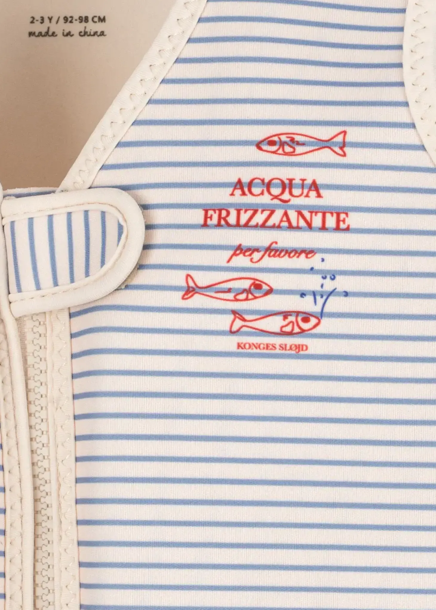 Kamizelka neoprenowa do pływania Ellis - Stripe Blue