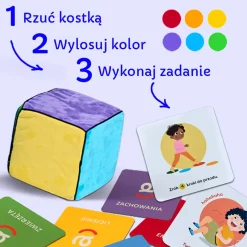 Karty do kostki aktywności - nauka przez zabawę 1+ mini e-book 2+