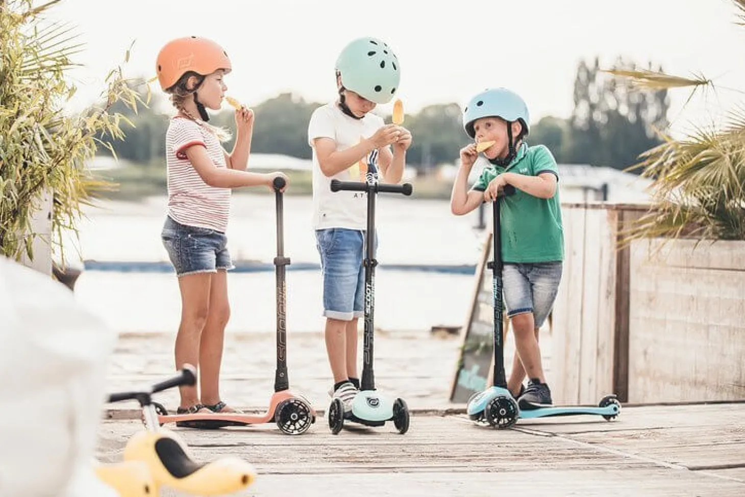 Kask S-M dla dzieci 3+ Blueberry kolekcja Icecream