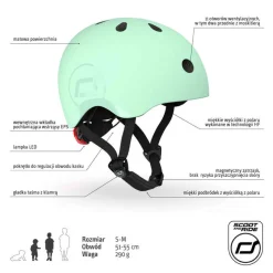 Kask S-M dla dzieci 3+ Kiwi kolekcja Icecream