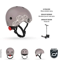 Kask XXS-S dla dzieci 1-5 lat Brown Lines