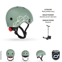Kask XXS-S dla dzieci 1-5 lat Green Lines