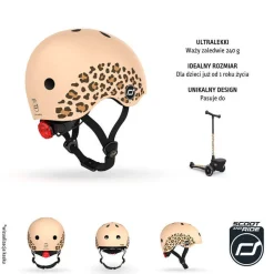 Kask XXS-S dla dzieci 1-5 lat Leopard
