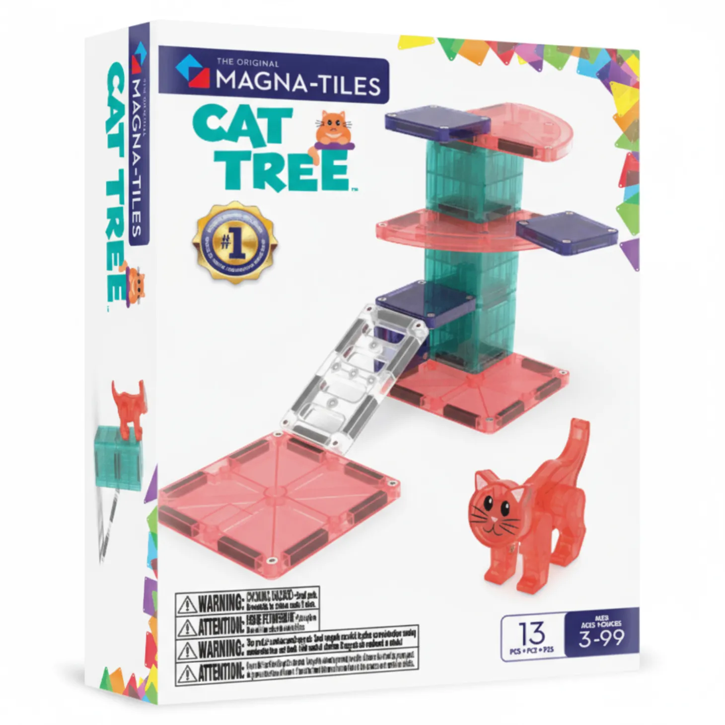 Klocki Magnetyczne Cat Tree 13 el.