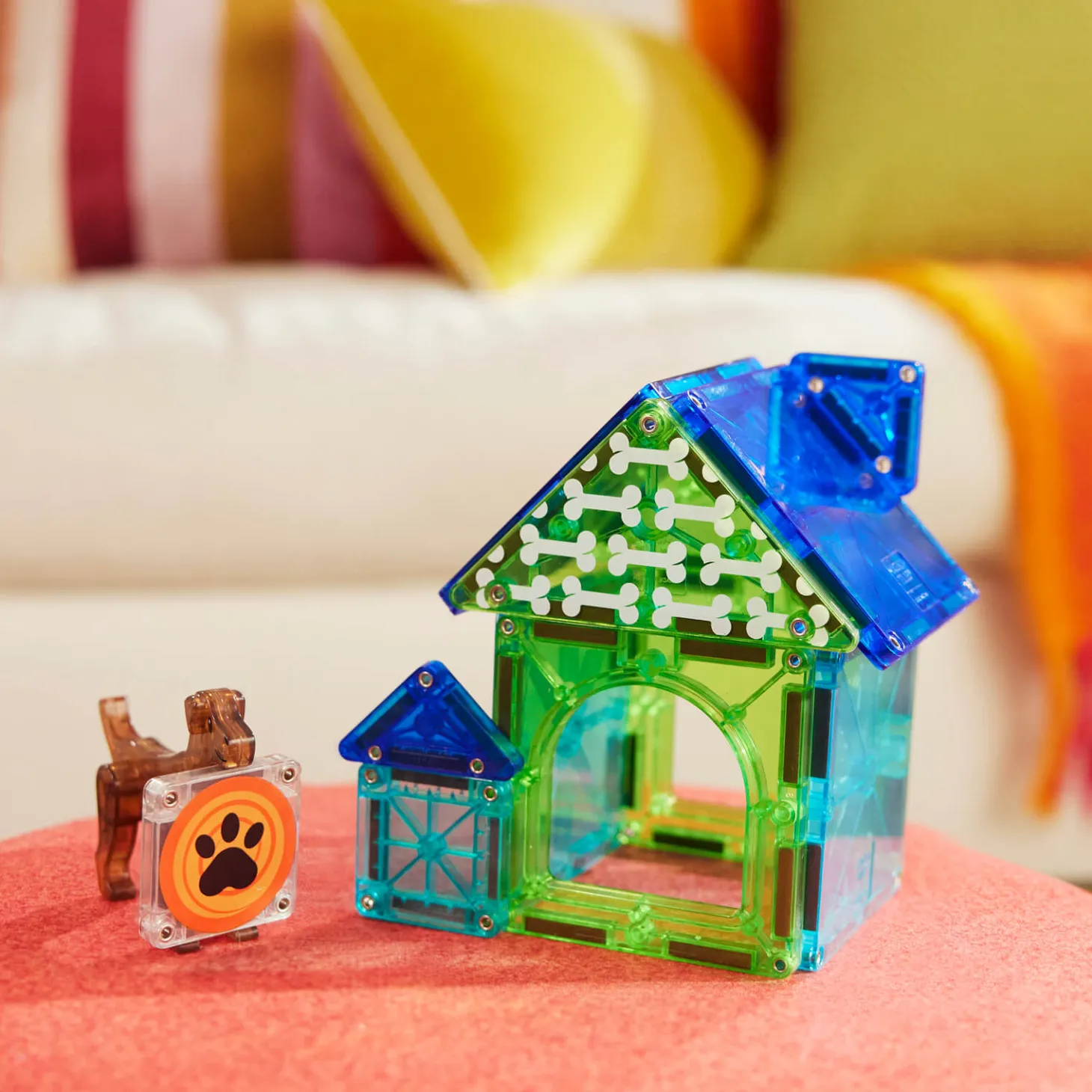 Klocki Magnetyczne Dog House 13 el.