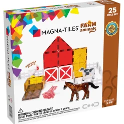 Klocki Magnetyczne Farm Animals 25 el.