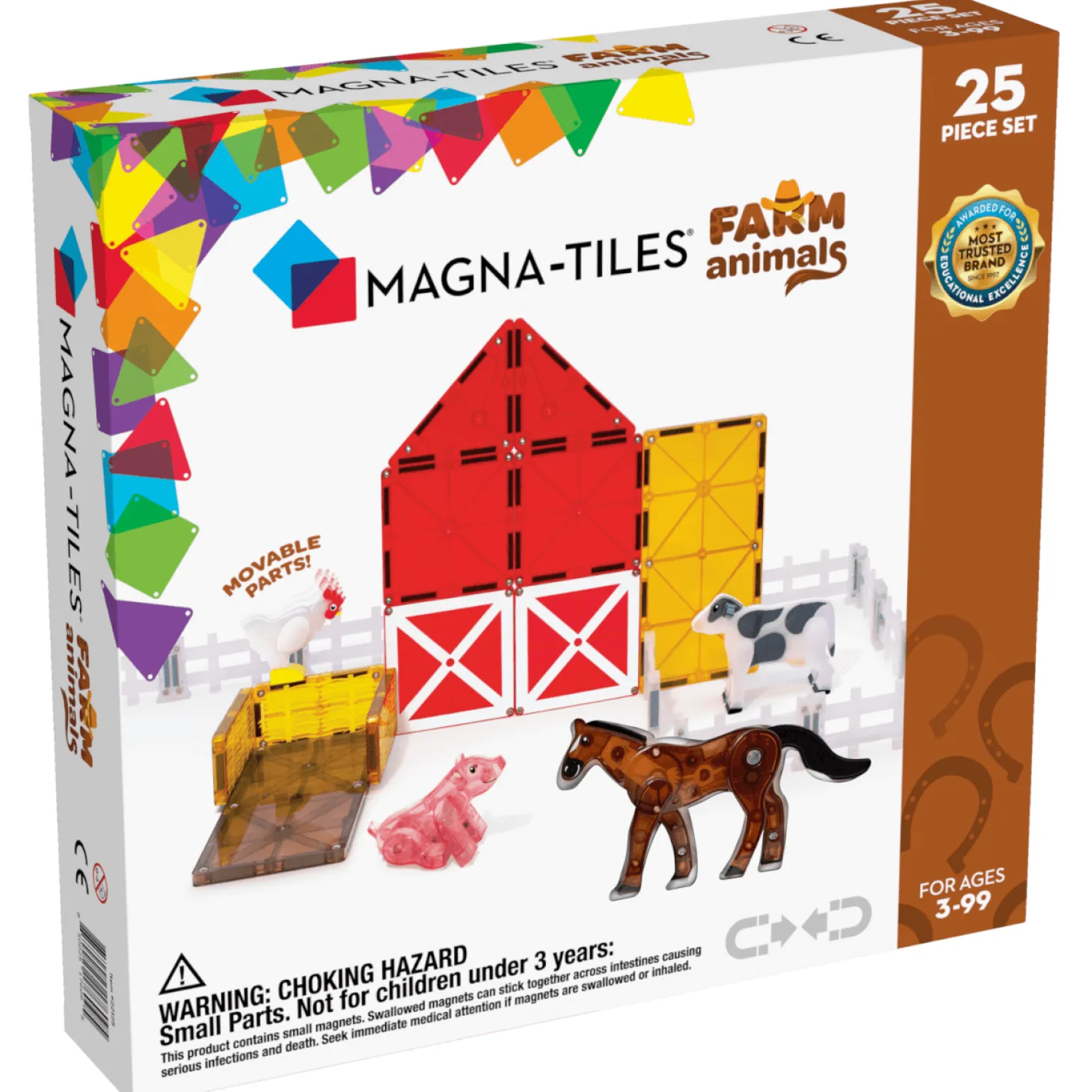 Klocki Magnetyczne Farm Animals 25 el.