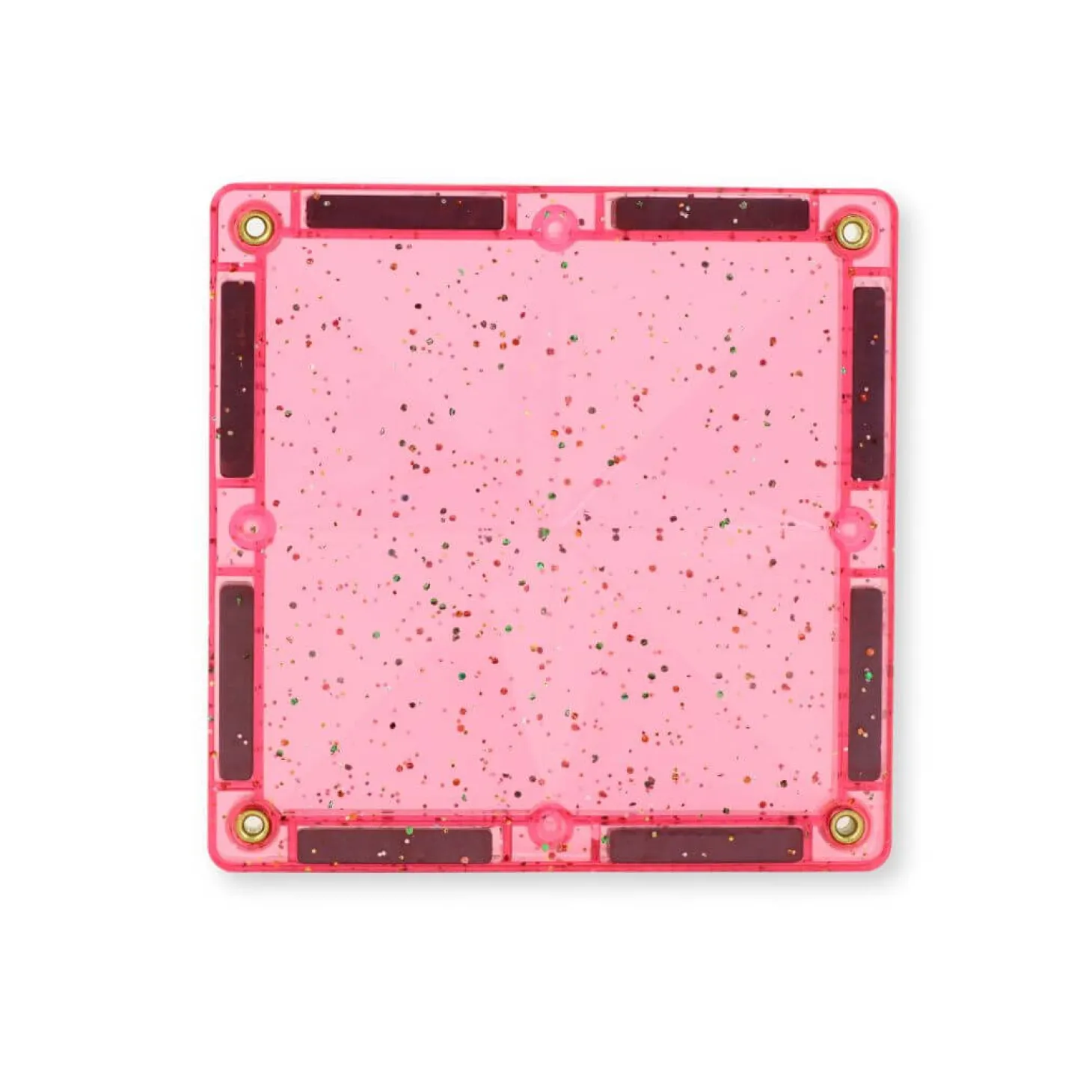 Klocki magnetyczne Glitter Tiles Pack Transparent & Pink - 16 el.