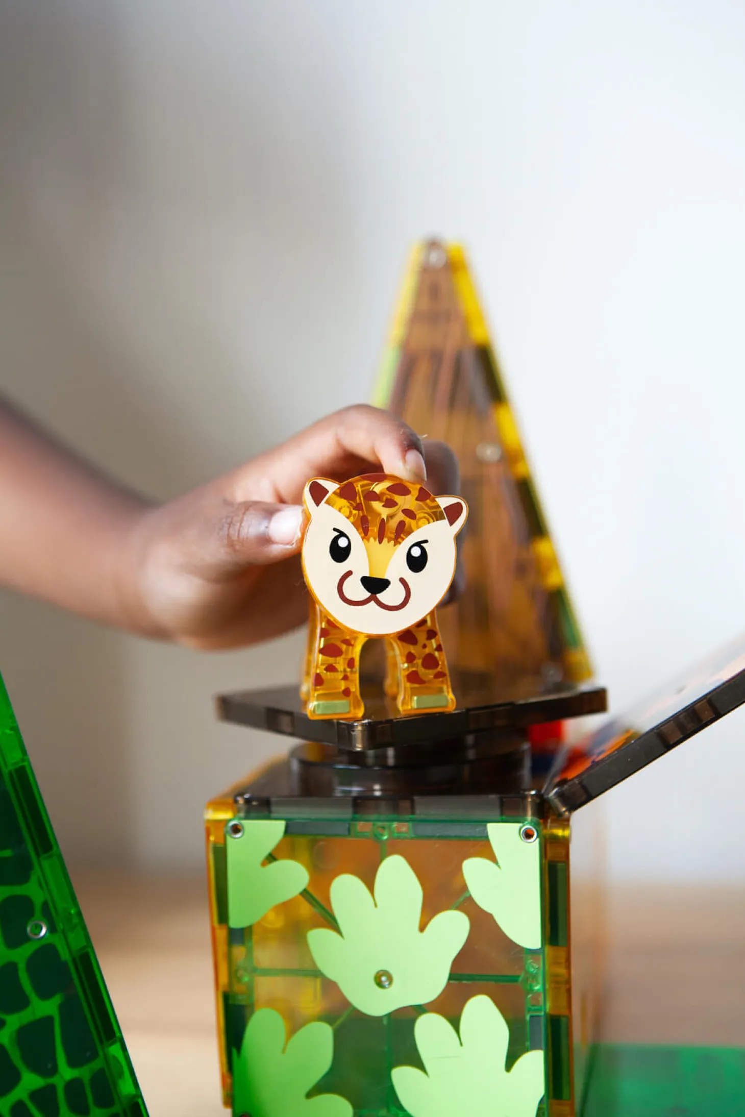 Klocki Magnetyczne Jungle Animals 25 el.