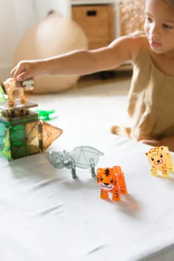 Klocki Magnetyczne Jungle Animals 25 el.