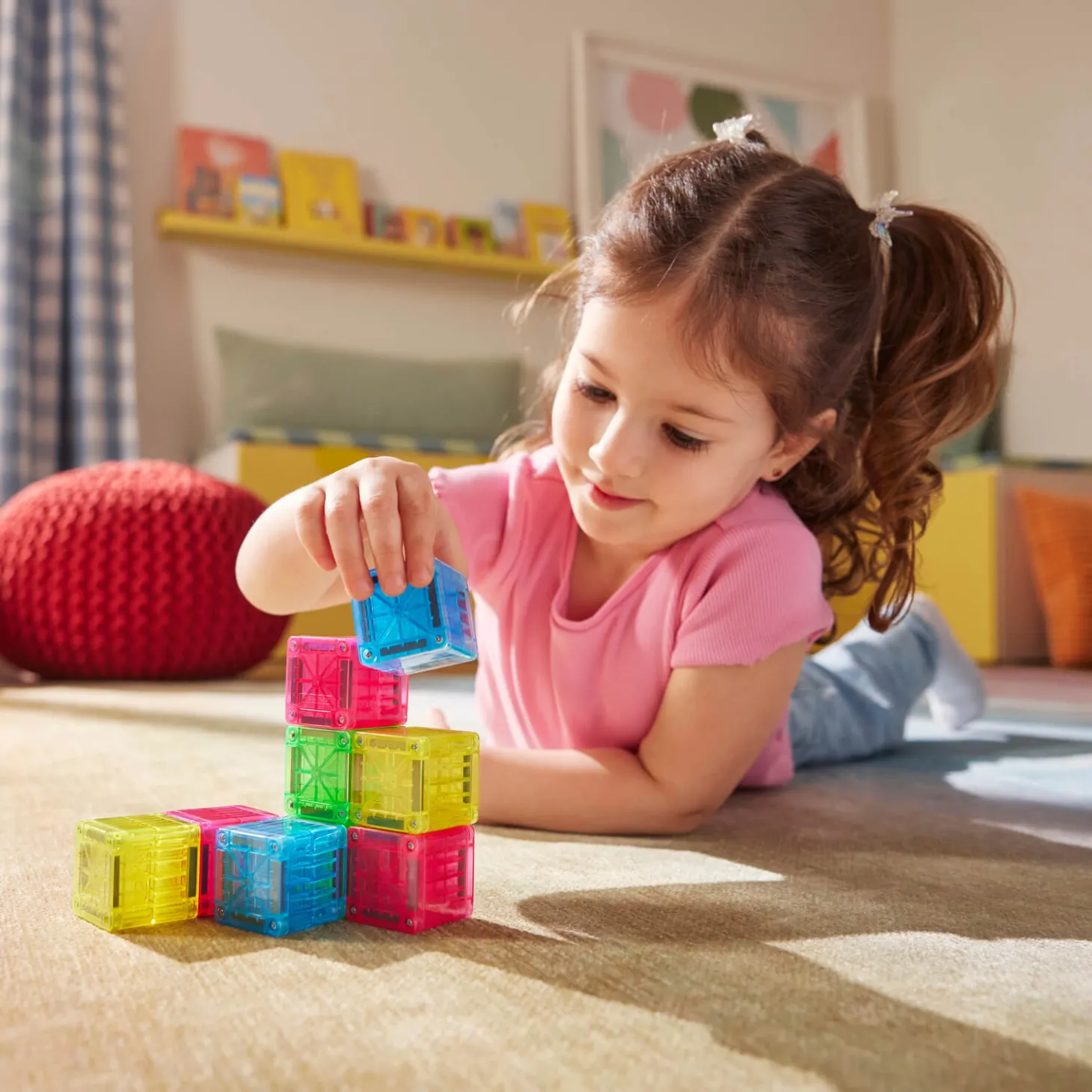 Klocki Magnetyczne microMAGS Cubes, 9 el.