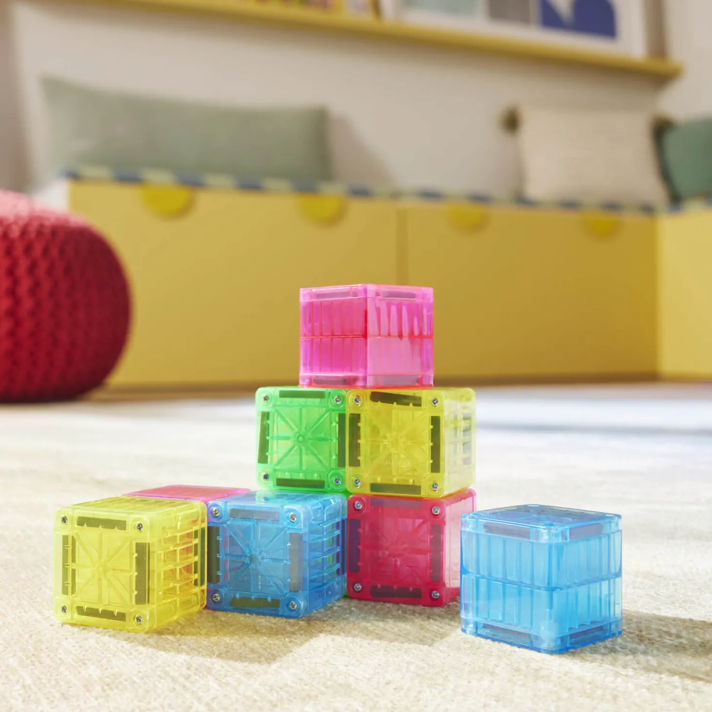 Klocki Magnetyczne microMAGS Cubes, 9 el.