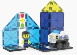 Klocki magnetyczne Patrol Policji 20 el.