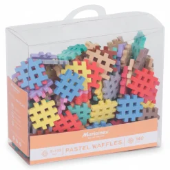 Klocki waffle MINI pastel 140 szt.