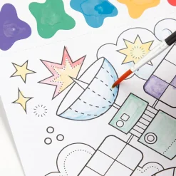 Kolorowanka akwarelowa z pędzelkiem Kosmos 5+