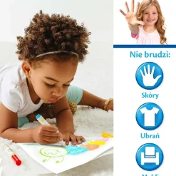 Kolorowanka dla dzieci i 4 niebrudzące magiczne flamastry Color Wonder Mess Free Księżniczki Disneya 3+