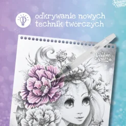 Kolorowanki z czarnymi kartkami i pisakami M Isadora
