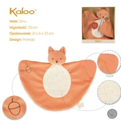 Komforter z silikonowym gryzakiem 23 cm Wiewiórka Grignoti
