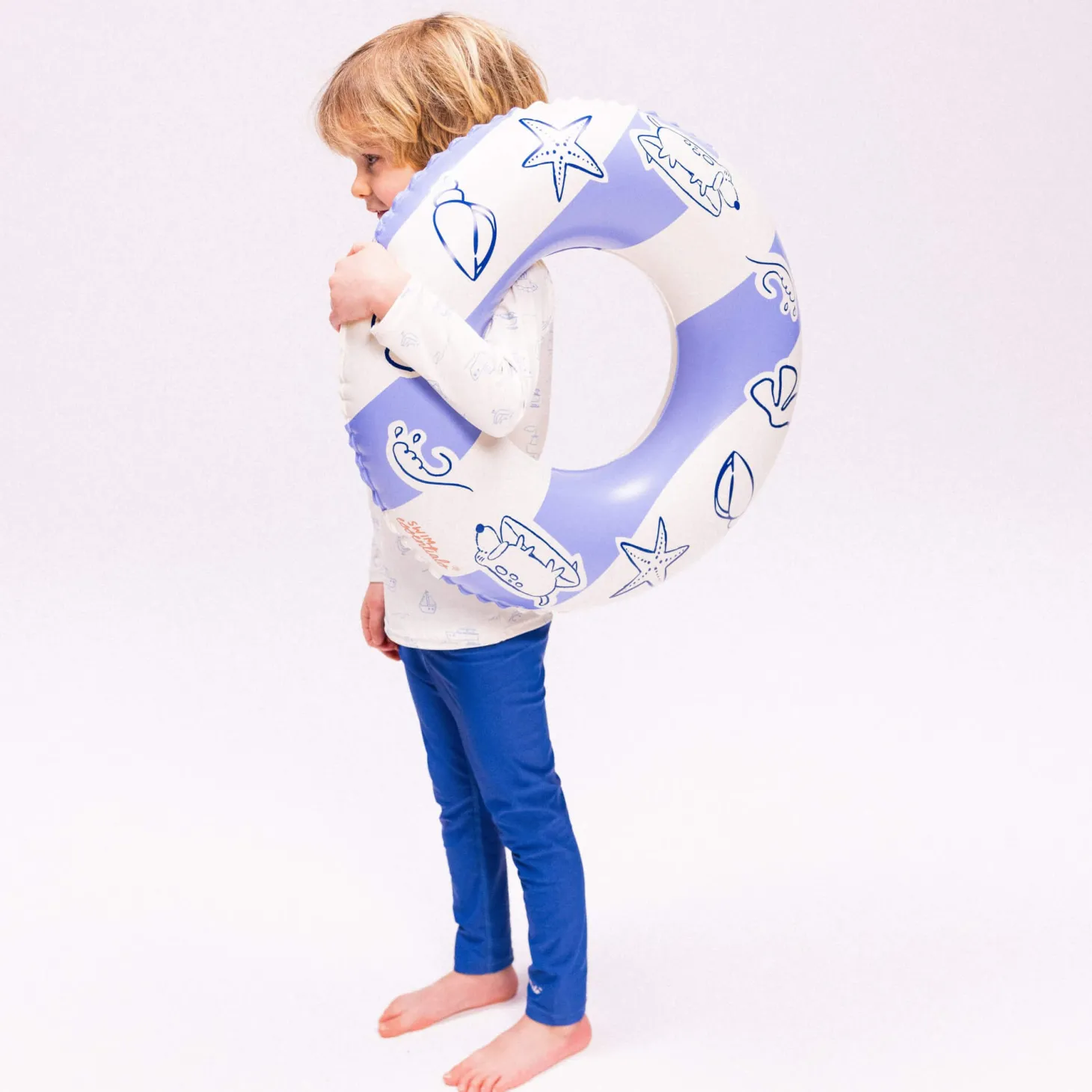 Koło do pływania dla dzieci Ø55 cm - Blue, Surfer
