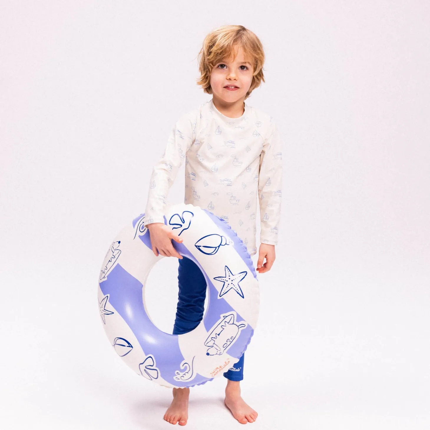 Koło do pływania dla dzieci Ø55 cm - Blue, Surfer