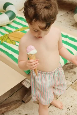 Koło do pływania Junior - green stripe