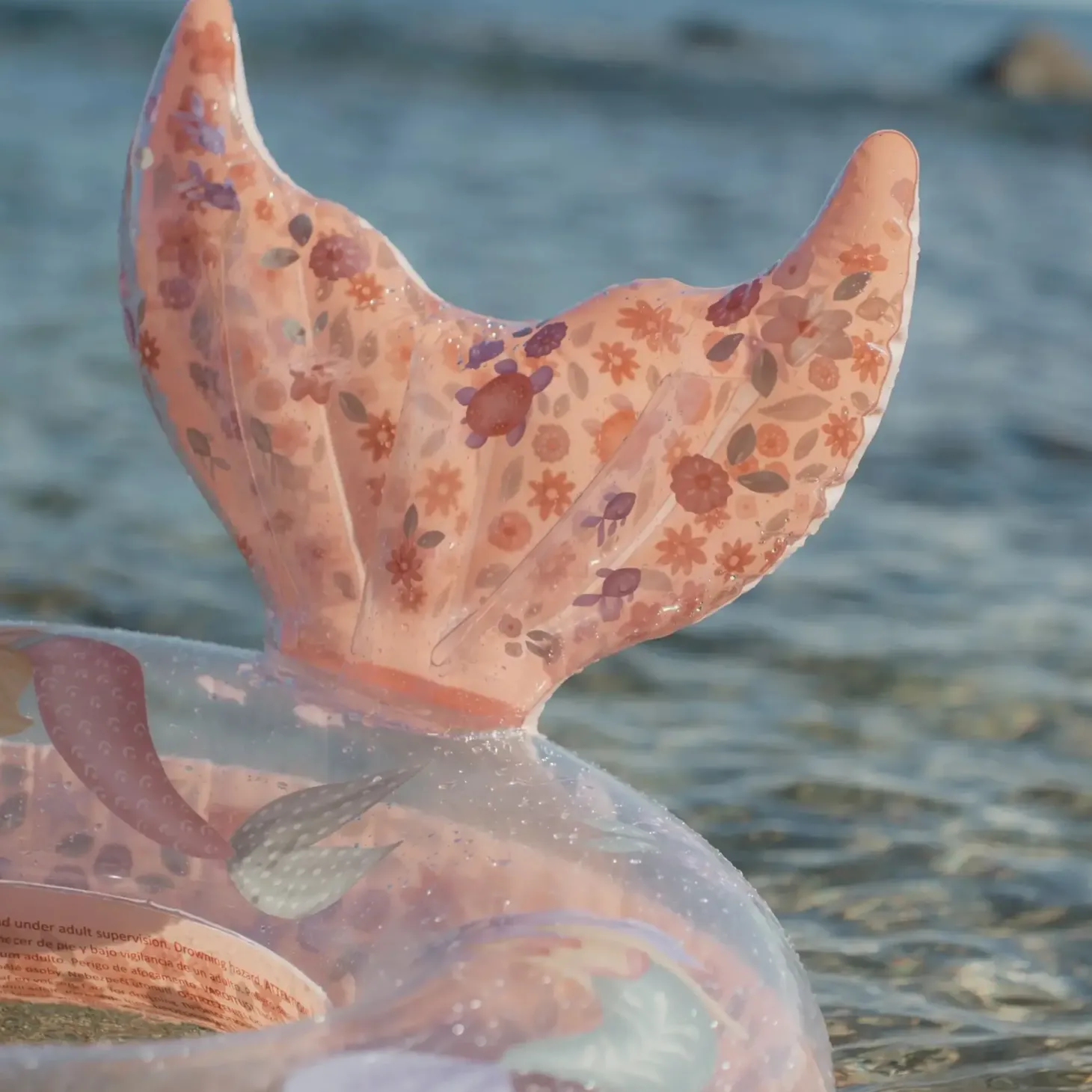 Koło do pływania z ogonem Dreamy Mermaid 90 cm