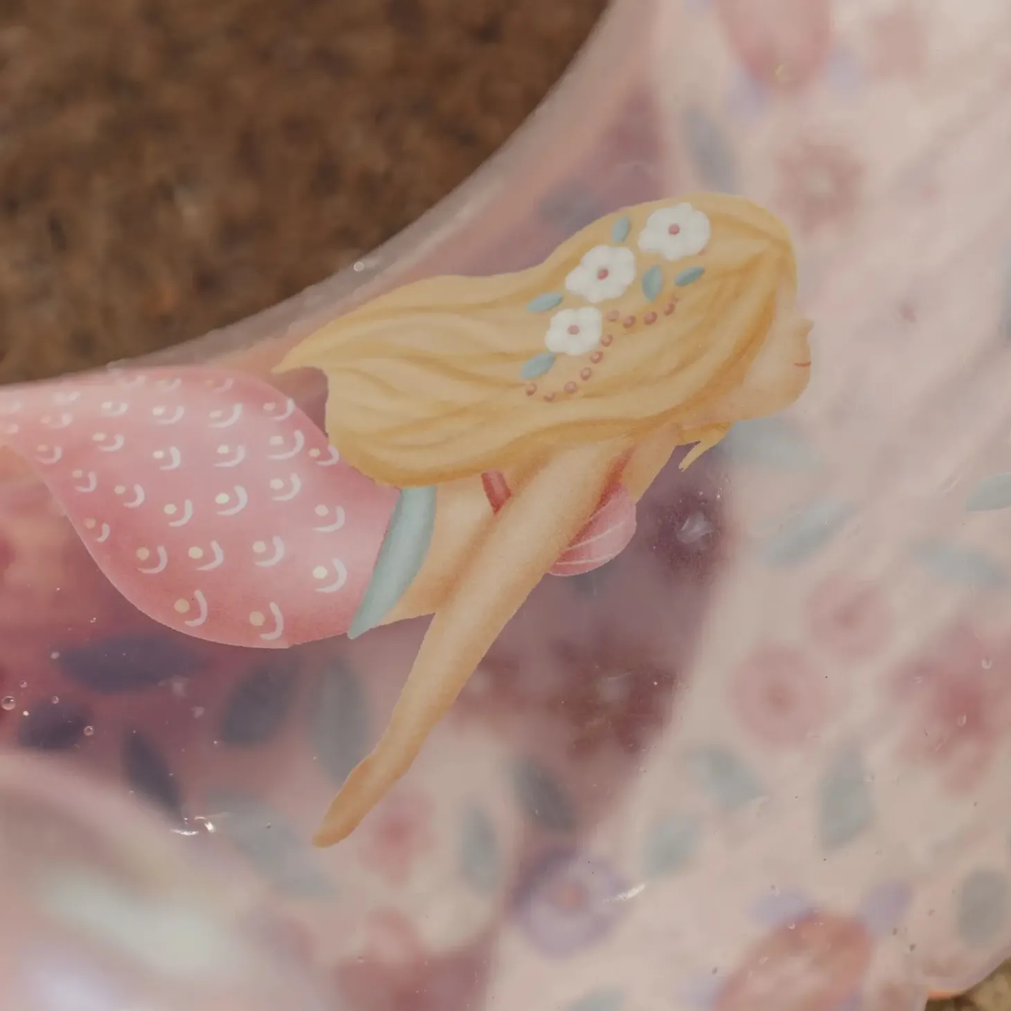 Koło do pływania z ogonem Dreamy Mermaid 90 cm