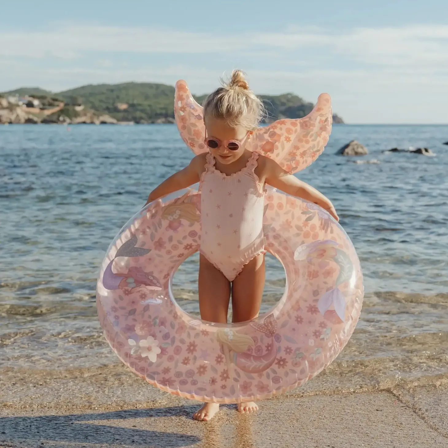 Koło do pływania z ogonem Dreamy Mermaid 90 cm