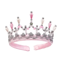 Korona tiara perłowo-różowa Mary