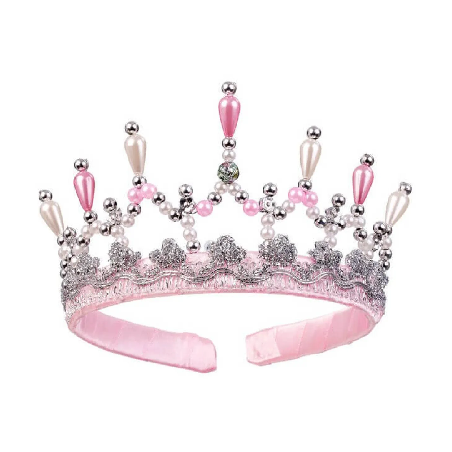 Korona tiara perłowo-różowa Mary