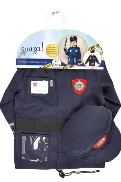 Kostium policjanta zestaw z czapką i akcesoriami 4-7 lat