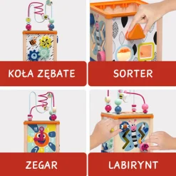 Kostka edukacyjna dla niemowląt, 1+