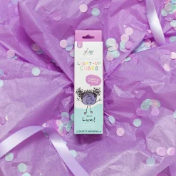 Kostki sensoryczne świecące w wodzie Lumi - zabawka kąpielowa, fioletowy