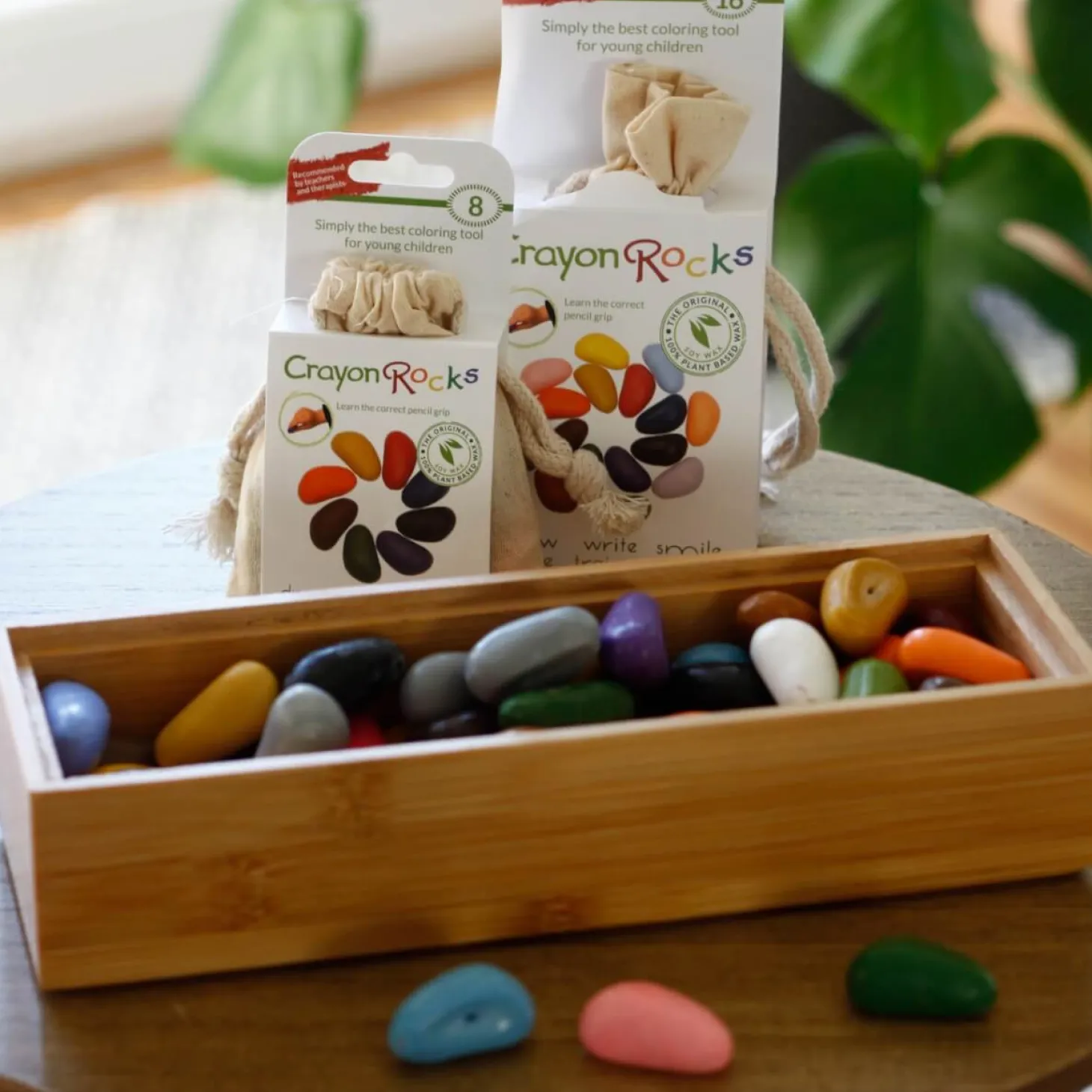 Kredki Crayon Rocks w bawełnianym woreczku - 8 kolorów