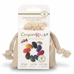 Kredki Crayon Rocks w bawełnianym woreczku - 8 kolorów