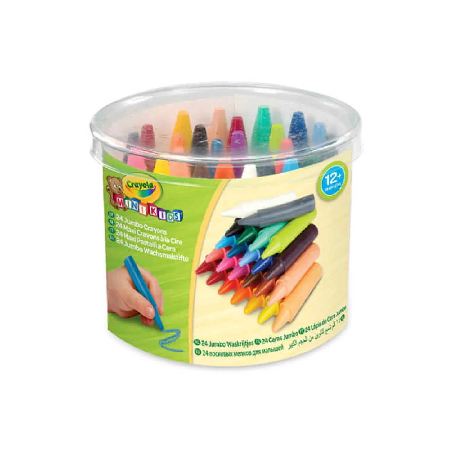Kredki świecowe grube Jumbo Mini Kids, 24szt.