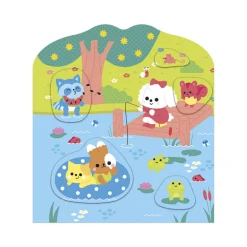 Książeczka do wyklejania z naklejkami Wieś 18m+