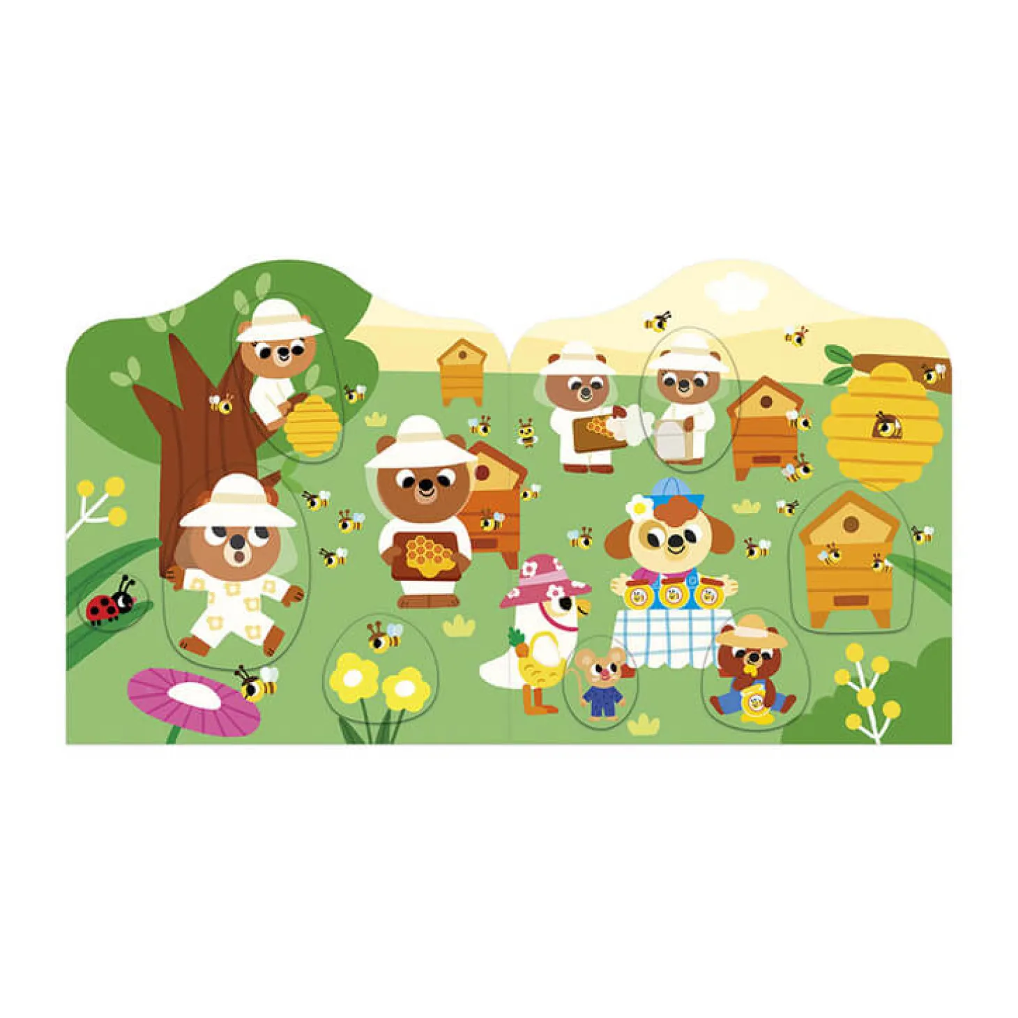 Książeczka do wyklejania z naklejkami Ogród 18m+