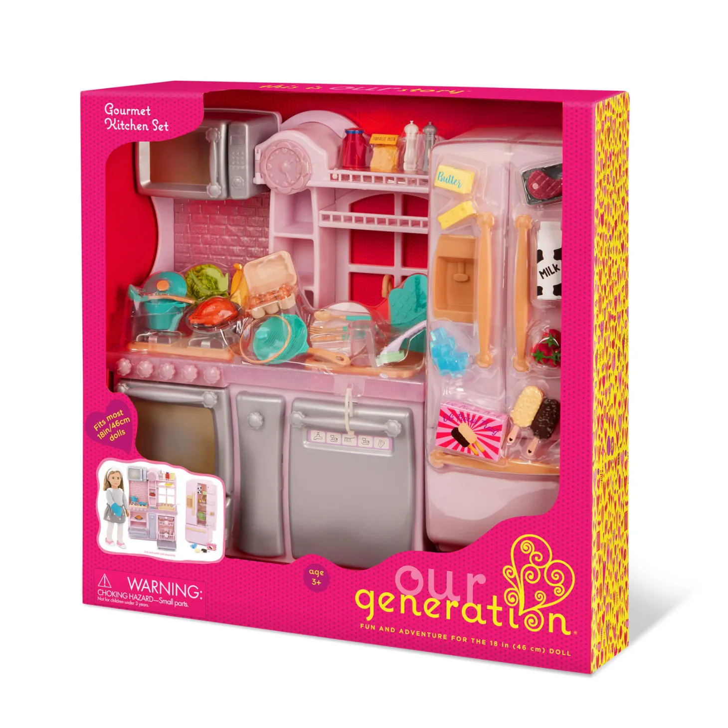 Kuchnia z wyposażeniem dla lalek - Gourmet Kitchen Set