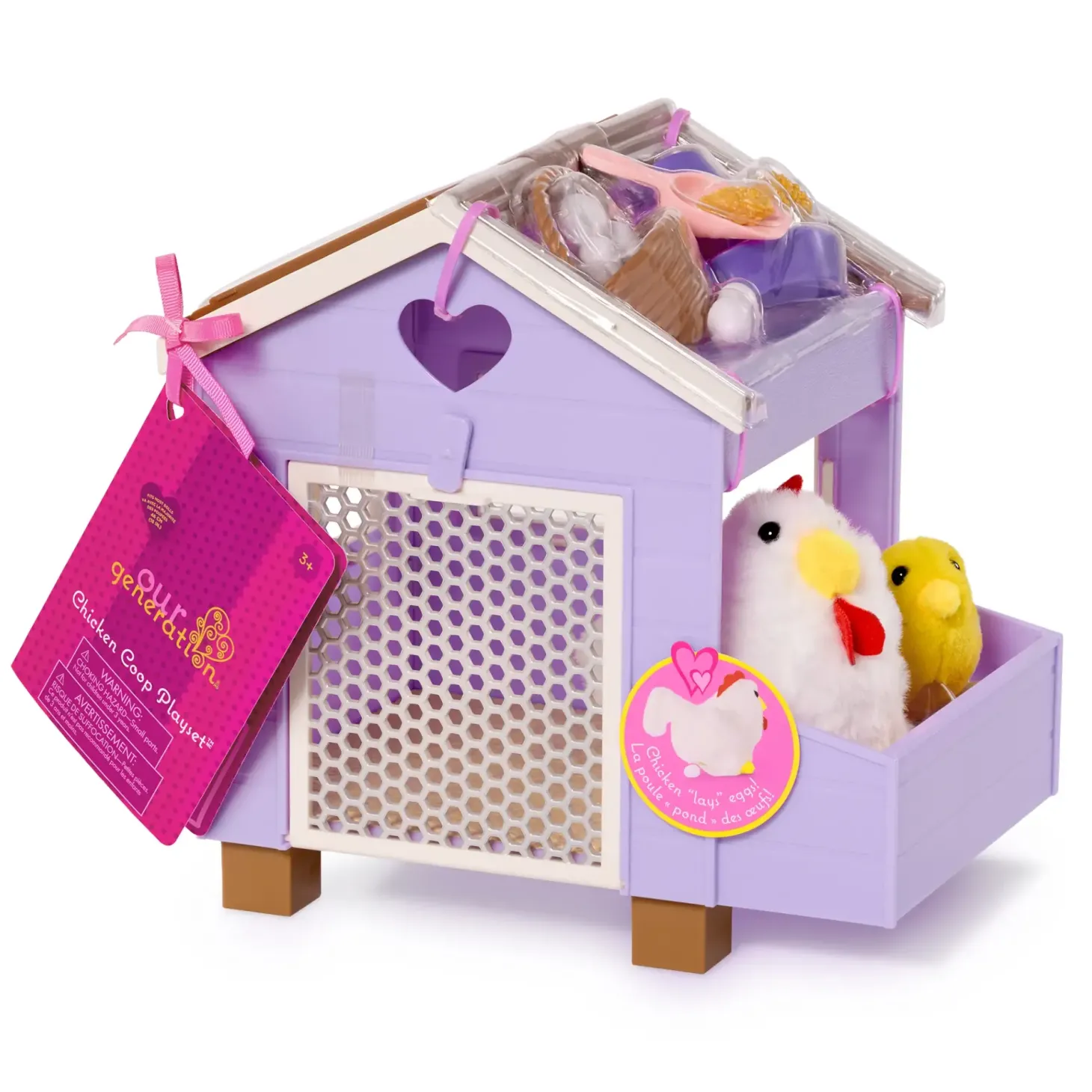 Kurnik z kurą znoszącą jajka, kurczątkiem i akcesoriami - Chicken Coop
